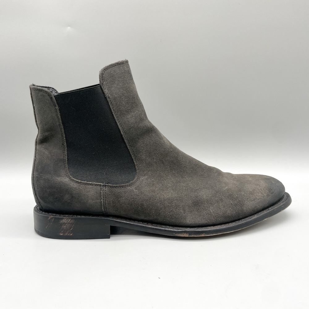 Thursday Boot Co Mens 12 Cavalier Chelsea Boots Grey Suede Rugged Classic Urban